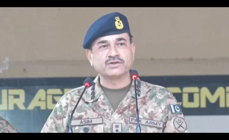  Nation Stands with Armed Forces Against Khawarij Fitna: Army Chief