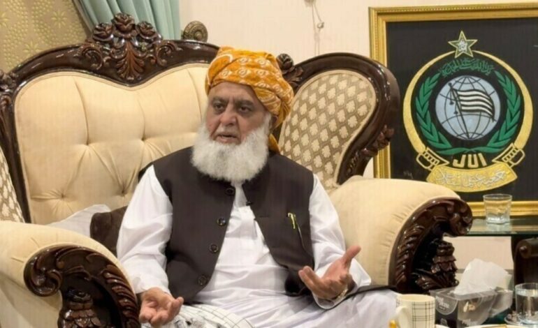  Maulana Fazlur Rehman Urges Establishment and Politicians to Accept Failure