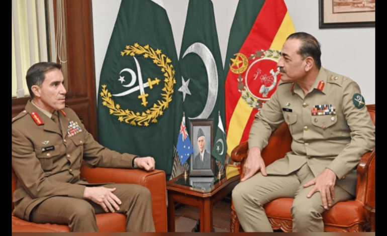  Pakistani and Australian Army Chiefs Discuss Enhanced Security Cooperation