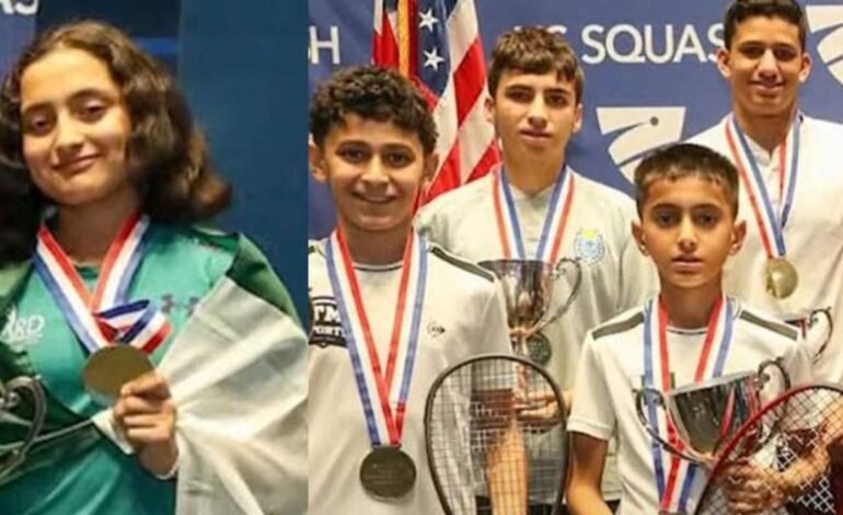  Pakistani Kids Shine in the USA, Win Junior Open Squash Championship